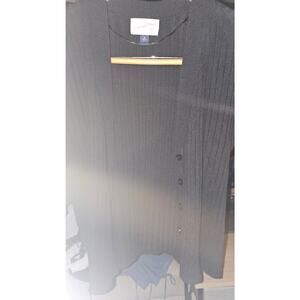 Universal Thread Black Ribbed Cardigan Sweater